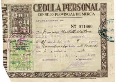 Cédula personal